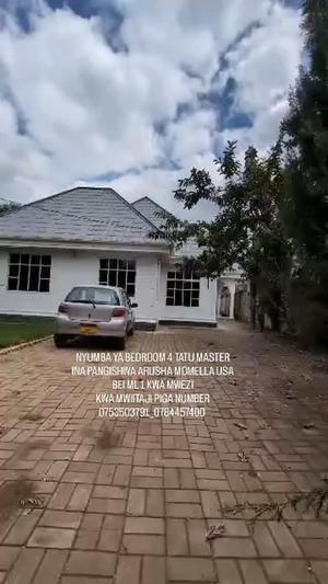 Nyumba ya vyumba vinne inapangishwa Arusha Momella Usa