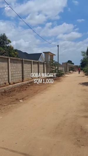 Residential Plot for Sale in Goba Madale Mikoroshini Uzunguni, Dar Es Salaam (1000 sqm) Residential Plot for Sale in Goba Madale Mikoroshini Uzunguni, Dar Es Salaam (1000 sqm)