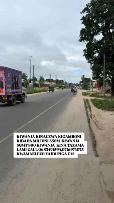 Kiwanja kinauzwa Kibada, Dar Es Salaam (800 sqm)