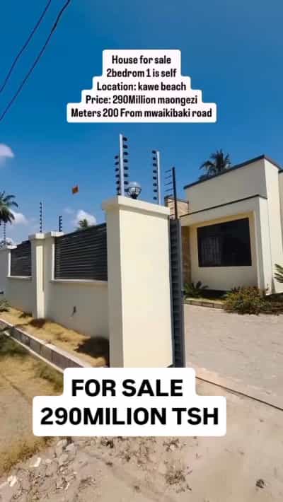 2 Bedrooms House for Sale in Kawe beach, Dar Es Salaam (390 sqm)