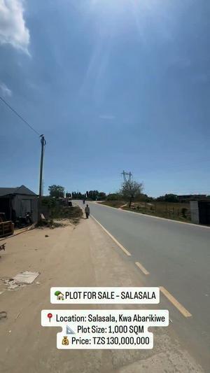 Kiwanja kinauzwa Mbezi Beach, Dar Es Salaam (1000 sqm)