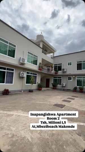 Apartment ya vyumba viwili inapangishwa Mbezi Beach Makonde, Dar Es Salaam Apartment ya vyumba viwili inapangishwa Mbezi Beach Makonde, Dar Es Salaam