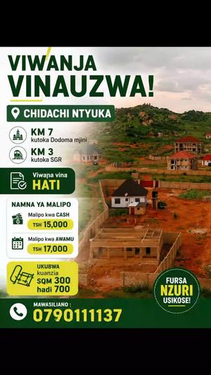 Viwanja vinauzwa Chidachi Ntyuka, Dodoma sqm 300 Viwanja vinauzwa Chidachi Ntyuka, Dodoma sqm 300