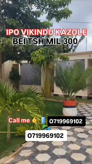 Nyumba ya vyumba vitano inauzwa Vikindu Kazole, Pwani (800 sqm)