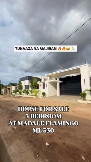 Nyumba ya vyumba vitatu inauzwa Madale Flamingo, Dar Es Salaam (600 sqm)