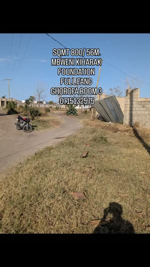 Residential Plot for Sale in Mbweni Kiharaka, Dar Es Salaam (800 sqm) Residential Plot for Sale in Mbweni Kiharaka, Dar Es Salaam (800 sqm)