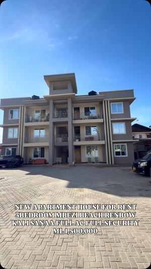 Apartment ya vyumba vitatu inapangishwa Mbezi Beach, Dar Es Salaam