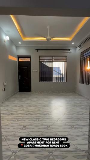 Apartment ya vyumba viwili inapangishwa Goba Makongo, Dar Es Salaam Apartment ya vyumba viwili inapangishwa Goba Makongo, Dar Es Salaam