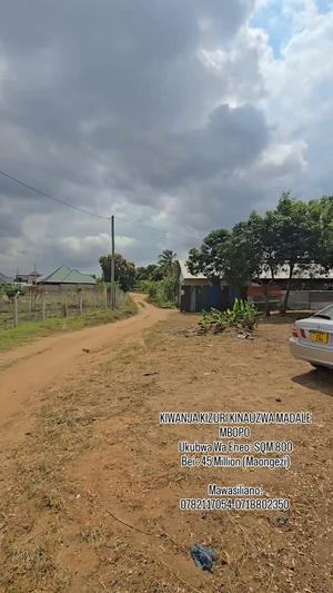 Kiwanja kinauzwa Madale Mbopo, Dar Es Salaam sqm 800