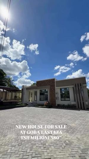 Nyumba ya vyumba vitatu inauzwa Goba Lastanza, Dar Es Salaam (600 sqm)
