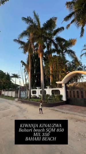 Kiwanja kinauzwa Bahari Beach, Dar Es Salaam sqm 850 Kiwanja kinauzwa Bahari Beach, Dar Es Salaam sqm 850