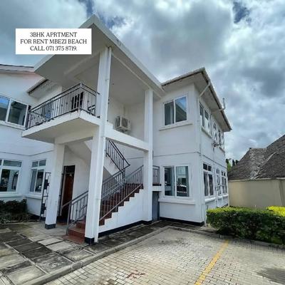 Apartment ya vyumba vitatu inapangishwa Mbezi Beach, Dar Es Salaam