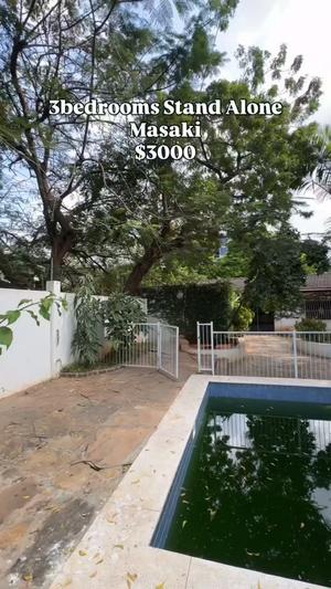 Nyumba ya vyumba vitatu inapangishwa Masaki, Dar Es Salaam