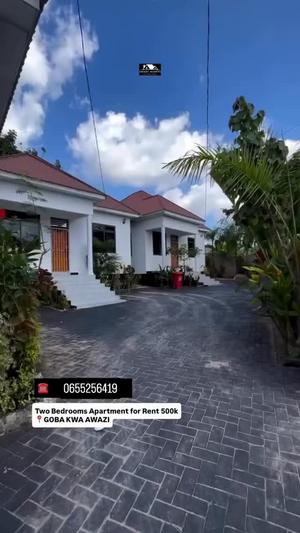 Apartment ya vyumba viwili inapangishwa Goba Kwa Awazi, Dar Es Salaam
