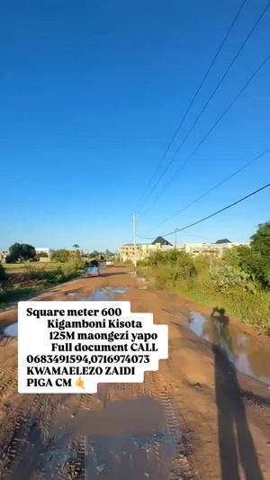 Kiwanja kinauzwa Kigamboni Kisota, Dar Es Salaam sqm 600 Kiwanja kinauzwa Kigamboni Kisota, Dar Es Salaam sqm 600