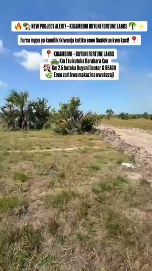 Residential Plots for Sale in Kigamboni Buyuni, Dar Es Salaam (400 sqm)