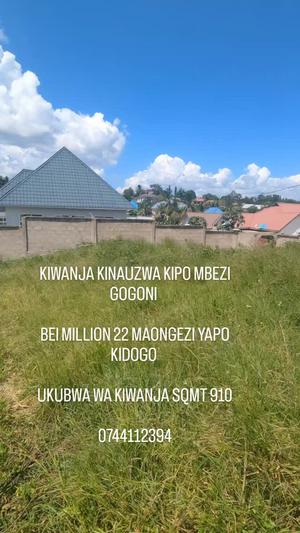 Kiwanja kinauzwa Mbezi Gogoni, Dar Es Salaam sqm 910