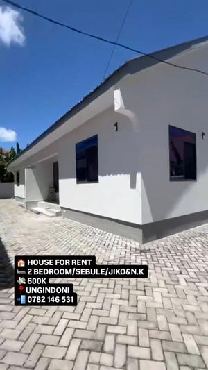 2 Bedrooms House for Rent in Kigamboni Ungindoni, Dar Es Salaam