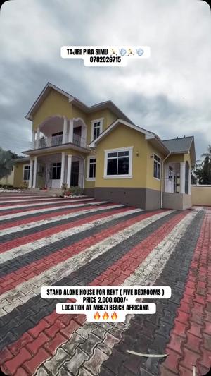 5 Bedrooms House for Rent in Mbezi Beach Afrikana, Dar Es Salaam