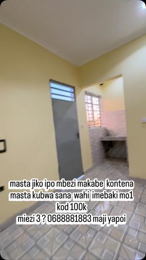 1 Bedroom House for Rent in Mbezi Makabe, Dar Es Salaam