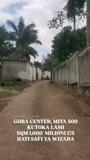 Kiwanja kinauzwa Goba Center, Dar Es Salaam (1000 sqm) Kiwanja kinauzwa Goba Center, Dar Es Salaam (1000 sqm)