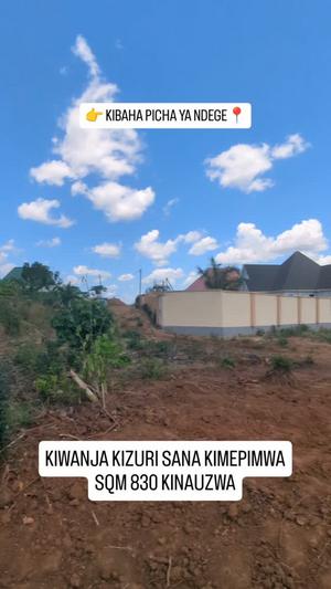 Kiwanja kinauzwa Kibaha Picha ya Ndege, Pwani (830 sqm) Kiwanja kinauzwa Kibaha Picha ya Ndege, Pwani (830 sqm)