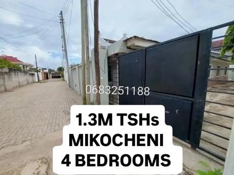 Nyumba ya vyumba vinne inapangishwa Mikocheni, Dar Es Salaam