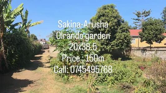 Plot for sale in Sakina, Arusha sqm 770 Plot for sale in Sakina, Arusha sqm 770