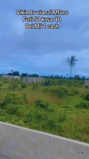 Plots for sale in Vikindu Vianzi Mfurumwambao, Pwani