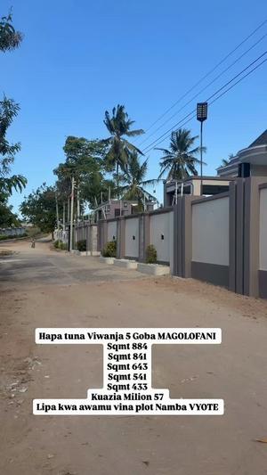 Viwanja vinauzwa Goba Magolofani, Dar Es Salaam sqm 884 Viwanja vinauzwa Goba Magolofani, Dar Es Salaam sqm 884