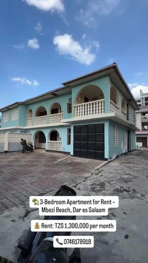 3 Bedrooms Apartment for Rent in Mbezi Beach, Dar Es Salaam