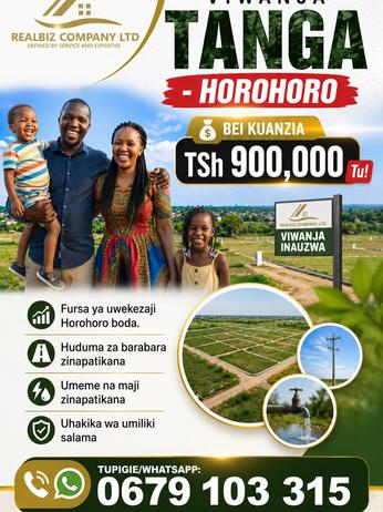 Plots for sale in Horohoro, Tanga Plots for sale in Horohoro, Tanga