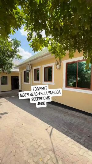Apartment ya vyumba viwili inapangishwa Mbezi Beach Masana Njia Ya Goba, Dar Es Salaam