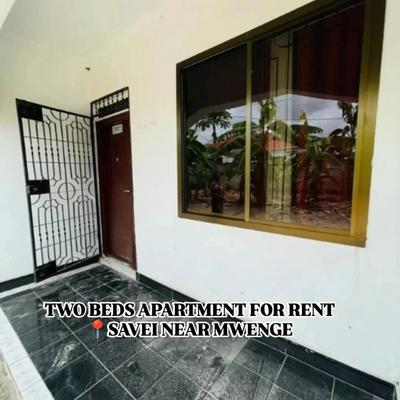 Apartment ya vyumba viwili inapangishwa Savei, Dar Es Salaam