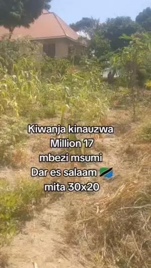 Residential Plot for Sale in Mbezi Msumi, Dar Es Salaam (600 sqm)