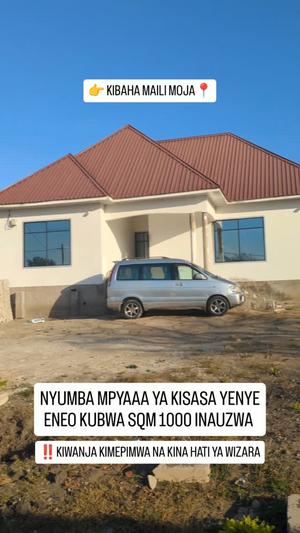 Nyumba ya vyumba vinne inauzwa Kibaha Maili Moja, Pwani (1000 sqm) Nyumba ya vyumba vinne inauzwa Kibaha Maili Moja, Pwani (1000 sqm)