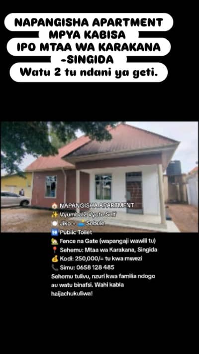 2 Bedrooms House for sale in Singida 2 Bedrooms House for sale in Singida