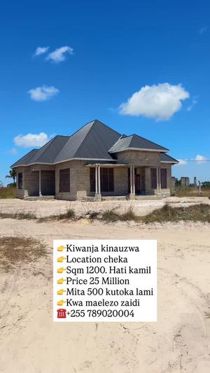 Residential Plot for Sale in Kigamboni Cheka, Dar Es Salaam (1200 sqm) Residential Plot for Sale in Kigamboni Cheka, Dar Es Salaam (1200 sqm)