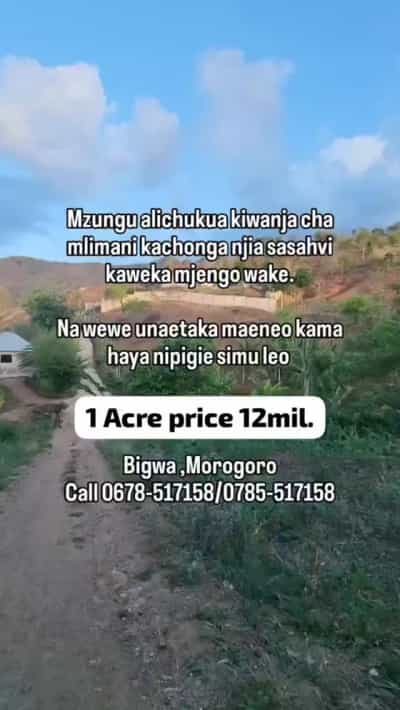 Kiwanja kinauzwa Bigwa, Morogoro