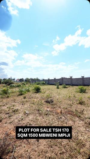 Kiwanja kinauzwa Mbweni Mpiji, Dar Es Salaam (1500 sqm)