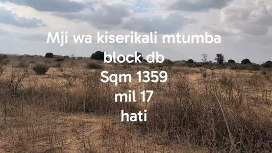 Kiwanja kinauzwa Mtumba Block Db, Dodoma (1359 sqm) Kiwanja kinauzwa Mtumba Block Db, Dodoma (1359 sqm)
