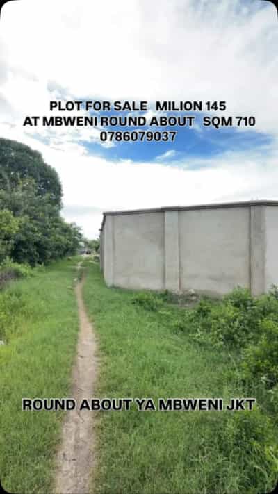 Residential Plot for Sale in Mbweni Round About ya JKT, Dar Es Salaam (710 sqm) Residential Plot for Sale in Mbweni Round About ya JKT, Dar Es Salaam (710 sqm)