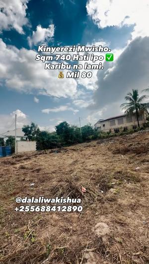 Kiwanja kinauzwa Kinyerezi Mwisho, Dar Es Salaam sqm 740 Kiwanja kinauzwa Kinyerezi Mwisho, Dar Es Salaam sqm 740