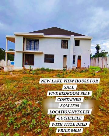 Nyumba ya vyumba vitano inauzwa Mwanza (2500 sqm) Nyumba ya vyumba vitano inauzwa Mwanza (2500 sqm)
