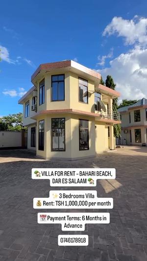 3 Bedrooms Villa for Rent in Bahari Beach, Dar Es Salaam
