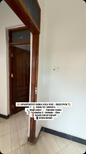 Apartment ya vyumba viwili inapangishwa Goba Njia Nne, Dar Es Salaam