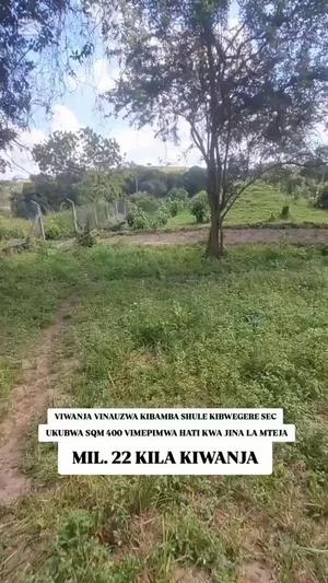 Plots for sale in Kibamba Shule Kibwegere, Dar Es Salaam sqm 400
