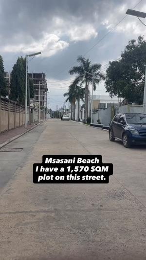 Plot for sale in Msasani Beach, Dar Es Salaam sqm 1570 Plot for sale in Msasani Beach, Dar Es Salaam sqm 1570