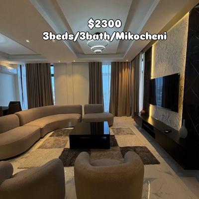 Apartment (Furnished) ya vyumba vitatu inapangishwa Mikocheni, Dar Es Salaam Apartment (Furnished) ya vyumba vitatu inapangishwa Mikocheni, Dar Es Salaam