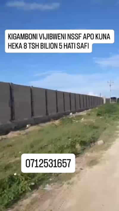 Kiwanja kinauzwa Kigamboni Vijibweni, Dar Es Salaam (8 acre)